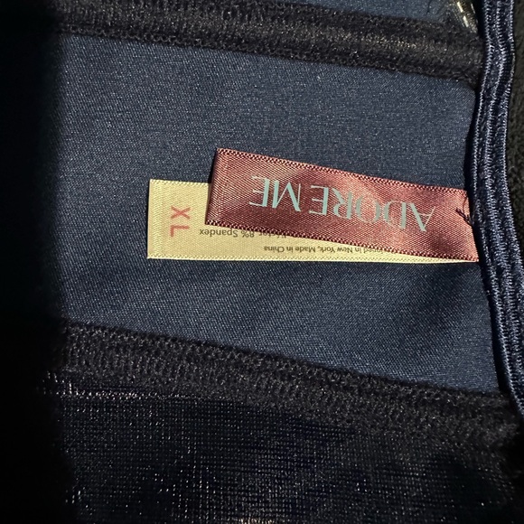 NWT AdoreMe Starry Night Corset Top and Thong XL - Picture 5 of 7